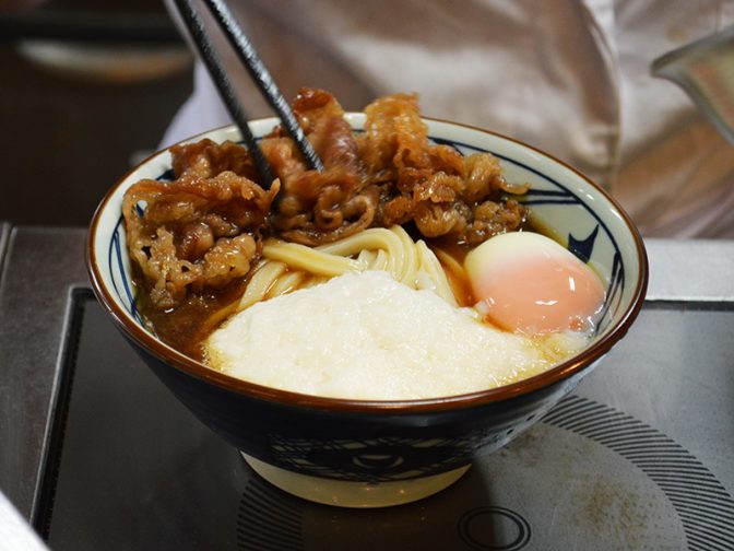 牛とろ玉うどん