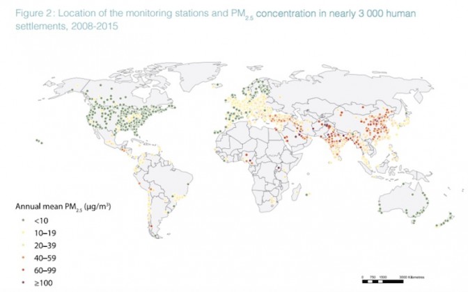 大気汚染 分布図