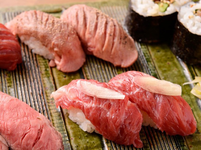 肉の職人が握る寿司