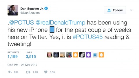 Androidユーザーだったトランプ大統領がiPhoneに乗り換え